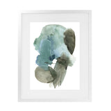 Shop Turquoise Aqua Watercolour II Art Print-Abstract, Blue, Green, Portrait, Rectangle, View All-framed painted poster wall decor artwork