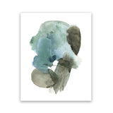 Shop Turquoise Aqua Watercolour II Art Print-Abstract, Blue, Green, Portrait, Rectangle, View All-framed painted poster wall decor artwork
