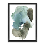 Shop Turquoise Aqua Watercolour II Canvas Art Print-Abstract, Blue, Green, Portrait, Rectangle, View All-framed wall decor artwork