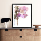 Shop Pink Watercolour I Art Print-Abstract, Pink, Portrait, Rectangle, View All, White-framed painted poster wall decor artwork