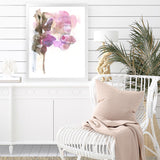 Shop Pink Watercolour I Art Print-Abstract, Pink, Portrait, Rectangle, View All, White-framed painted poster wall decor artwork