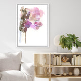 Shop Pink Watercolour I Canvas Art Print-Abstract, Pink, Portrait, Rectangle, View All, White-framed wall decor artwork