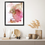 Shop Pink Watercolour II Art Print-Abstract, Pink, Portrait, Rectangle, View All-framed painted poster wall decor artwork