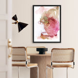 Shop Pink Watercolour II Canvas Art Print-Abstract, Pink, Portrait, Rectangle, View All-framed wall decor artwork