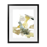 Shop Gold Watecolour I Art Print-Abstract, Green, Portrait, Rectangle, View All, White-framed painted poster wall decor artwork