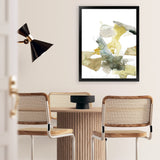 Shop Gold Watecolour I Art Print-Abstract, Green, Portrait, Rectangle, View All, White-framed painted poster wall decor artwork