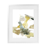 Shop Gold Watecolour I Art Print-Abstract, Green, Portrait, Rectangle, View All, White-framed painted poster wall decor artwork