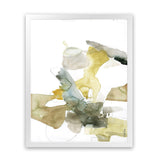 Shop Gold Watecolour I Art Print-Abstract, Green, Portrait, Rectangle, View All, White-framed painted poster wall decor artwork