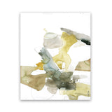 Shop Gold Watecolour I Art Print-Abstract, Green, Portrait, Rectangle, View All, White-framed painted poster wall decor artwork