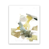 Shop Gold Watecolour I Art Print-Abstract, Green, Portrait, Rectangle, View All, White-framed painted poster wall decor artwork