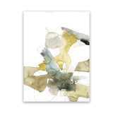 Shop Gold Watecolour I Canvas Art Print-Abstract, Green, Portrait, Rectangle, View All, White-framed wall decor artwork