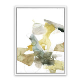 Shop Gold Watecolour I Canvas Art Print-Abstract, Green, Portrait, Rectangle, View All, White-framed wall decor artwork