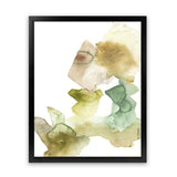 Shop Gold Watecolour II Art Print-Abstract, Green, Portrait, Rectangle, View All, White-framed painted poster wall decor artwork