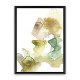 Shop Gold Watecolour II Canvas Art Print-Abstract, Green, Portrait, Rectangle, View All, White-framed wall decor artwork