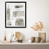 Shop A Simple Love Art Print-Abstract, Grey, Neutrals, Portrait, Rectangle, View All-framed painted poster wall decor artwork