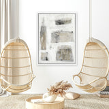 Shop A Simple Love Canvas Art Print-Abstract, Grey, Neutrals, Portrait, Rectangle, View All-framed wall decor artwork