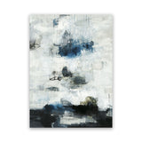 Shop Black & Blue Canvas Art Print-Abstract, Black, Blue, Portrait, Rectangle, View All, White-framed wall decor artwork