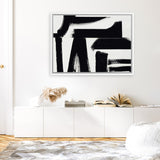 Shop Prosperous Elements I Canvas Art Print-Abstract, Black, Horizontal, Landscape, Rectangle, View All-framed wall decor artwork