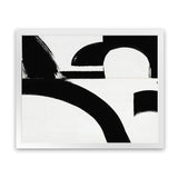 Shop Prosperous Elements III Art Print-Abstract, Black, Horizontal, Landscape, Rectangle, View All, White-framed painted poster wall decor artwork