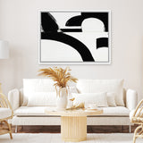 Shop Prosperous Elements III Canvas Art Print-Abstract, Black, Horizontal, Landscape, Rectangle, View All, White-framed wall decor artwork