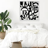 Shop Prosperous Elements (Square) Canvas Art Print-Abstract, Black, Square, View All-framed wall decor artwork