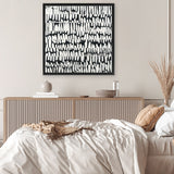 Shop Night & Day (Square) Canvas Art Print-Abstract, Black, Square, View All-framed wall decor artwork