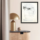 Shop Black & White I Art Print-Abstract, Portrait, Rectangle, View All, White-framed painted poster wall decor artwork