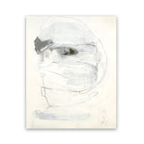 Shop Black & White I Art Print-Abstract, Portrait, Rectangle, View All, White-framed painted poster wall decor artwork