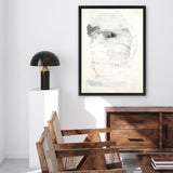 Shop Black & White I Canvas Art Print-Abstract, Portrait, Rectangle, View All, White-framed wall decor artwork