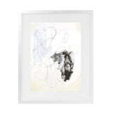 Shop Black & White II Art Print-Abstract, Portrait, Rectangle, View All, White-framed painted poster wall decor artwork