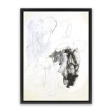 Shop Black & White II Canvas Art Print-Abstract, Portrait, Rectangle, View All, White-framed wall decor artwork