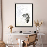 Shop Black & White II Canvas Art Print-Abstract, Portrait, Rectangle, View All, White-framed wall decor artwork