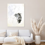 Shop Black & White II Canvas Art Print-Abstract, Portrait, Rectangle, View All, White-framed wall decor artwork