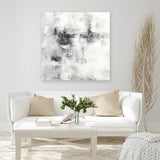 Shop Lighthouse (Square) Canvas Art Print-Abstract, Black, Square, View All, White-framed wall decor artwork