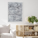 Shop Graffi Canvas Art Print-Abstract, Grey, Portrait, Rectangle, View All-framed wall decor artwork