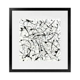 Shop Free For All (Square) Art Print-Abstract, Black, Square, View All, White-framed painted poster wall decor artwork