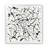 Shop Free For All (Square) Art Print-Abstract, Black, Square, View All, White-framed painted poster wall decor artwork