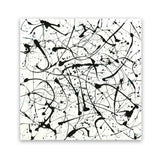 Shop Free For All (Square) Art Print-Abstract, Black, Square, View All, White-framed painted poster wall decor artwork