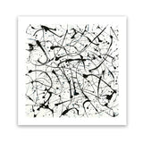 Shop Free For All (Square) Art Print-Abstract, Black, Square, View All, White-framed painted poster wall decor artwork