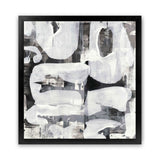 Shop Shadow Noir (Square) Art Print-Abstract, Black, Neutrals, Square, View All, White-framed painted poster wall decor artwork