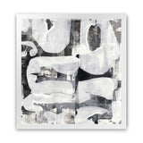 Shop Shadow Noir (Square) Art Print-Abstract, Black, Neutrals, Square, View All, White-framed painted poster wall decor artwork