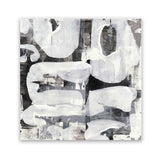 Shop Shadow Noir (Square) Art Print-Abstract, Black, Neutrals, Square, View All, White-framed painted poster wall decor artwork