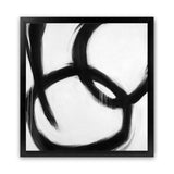 Shop Hoop Dreams V1 (Square) Art Print-Abstract, Black, Square, View All, White-framed painted poster wall decor artwork