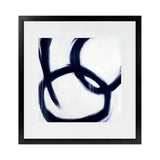 Shop Hoop Dreams (Square) Art Print-Abstract, Blue, Square, View All, White-framed painted poster wall decor artwork