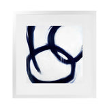 Shop Hoop Dreams (Square) Art Print-Abstract, Blue, Square, View All, White-framed painted poster wall decor artwork
