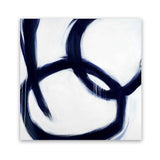 Shop Hoop Dreams (Square) Art Print-Abstract, Blue, Square, View All, White-framed painted poster wall decor artwork