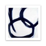 Shop Hoop Dreams (Square) Art Print-Abstract, Blue, Square, View All, White-framed painted poster wall decor artwork