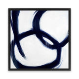 Shop Hoop Dreams (Square) Canvas Art Print-Abstract, Blue, Square, View All, White-framed wall decor artwork