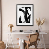 Shop True Art Print-Abstract, Black, Portrait, Rectangle, View All-framed painted poster wall decor artwork