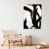 Shop True Canvas Art Print-Abstract, Black, Portrait, Rectangle, View All-framed wall decor artwork